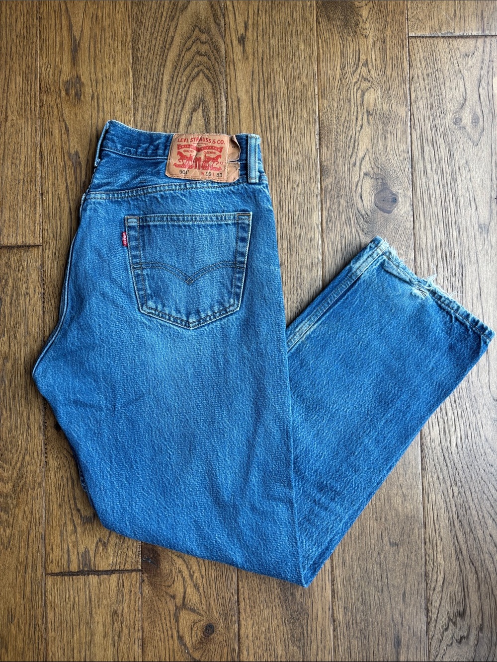 Levi's Vintage 501 Shrink to Fit Men's Medium Blue Straight-Leg Jeans